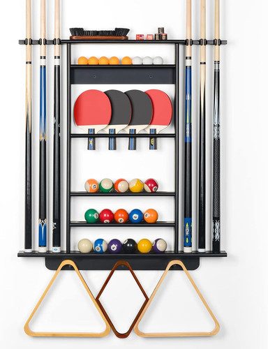 Pool cue rack wall mount - wall,