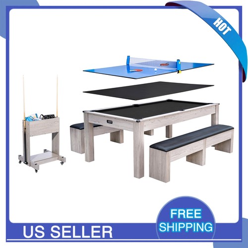 7ft convertible pool - pool, table